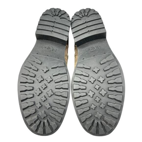 UGG Women’s Benson Brown Leather Casual Winter Boot Size US 10 - Picture 9 of 11